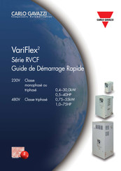 CARLO GAVAZZI VariFlex2 RVCF Serie Guide De Démarrage Rapide