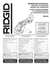 RIDGID R86040 Manuel D'utilisation