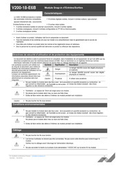 PL Systems V200-18-E6B Directives D'utilisation