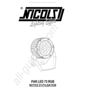 Nicols PAR LED 73 RGB Notice D'utilisation