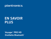 Plantronics Voyager PRO HD Mode D'emploi