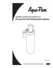 3M aqua-pure AP Easy Full Flow Drinking Water Systems Instructions D'installation Et D'utilisation