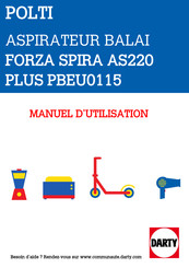 POLTI Forzaspira AG220 PLUS Manuel D'instructions