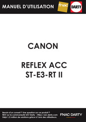 Canon Speedlite ST-E3-RT Manuel D'utilisation