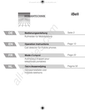 HumanTechnik iBell Mode D'emploi