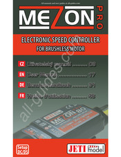 JETI model MEZON 80 pro Notice D'utilisation