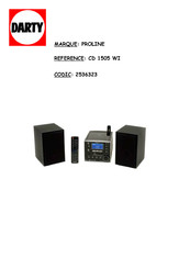 Proline CD 1505 WI Guide D'utilisation