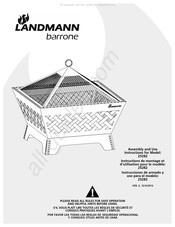 Landmann Barrone 25282 Instructions De Montage Et D'utilisation