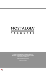 NOSTALGIA PRODUCTS NSP6YW6A Instructions Et Recettes