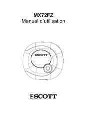 Scott MX72FZ Manuel D'utilisation