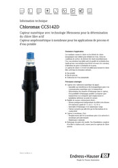 Endress+Hauser Chloromax CCS142D Information Technique