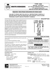 White-Rodgers 1050 Instructions D'installation