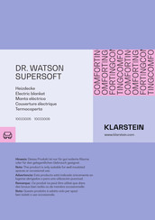 Klarstein DR. WATSON SUPERSOFT Mode D'emploi