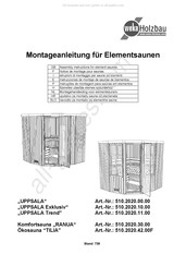 Weka Holzbau 510.2020.42.00F Notice De Montage
