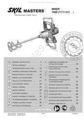 SKIL MASTERS 1620 Notice Originale