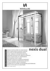 Novellini Nexis Dual P150 Notice D'installation, Utilisation Et Entretien