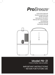 ProBreeze PB-21 Mode D'emploi