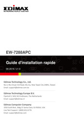 Edimax EW-7288APC Guide D'installation Rapide
