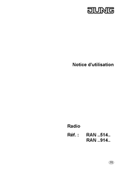 Jung RAN 914 Serie Notice D'utilisation