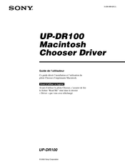 Sony UP-DR100 Guide De L'utilisateur