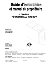 Dettson OLR154F20A Guide D'installation Et Manuel Du Propriétaire