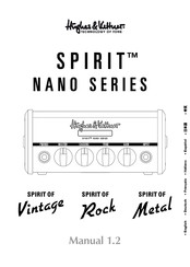 Hughes & Kettner SPIRIT NANO Rock Mode D'emploi