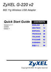 Zyxel G-220 Guide De Démarrage Rapide