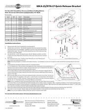 MINN KOTA MKA-21 Instructions D'installation