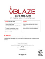 BLAZE BLZ-4LTE2-NG Guide D'utilisation Et D'entretien