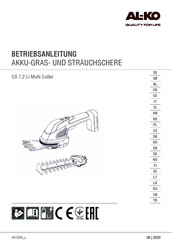 AL-KO GS 7,2 Li Multi Cutter Mode D'emploi