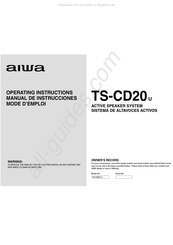 Aiwa TS-CD20U Mode D'emploi