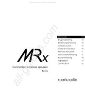 RuarkAudio MRx Guide De L'utilisateur