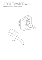 Fantini Rubinetti ABOUTWATER AA/27 Y011AU Instructions De Montage
