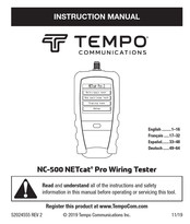 Tempo Communications NC-500 NETcat Manuel D'instructions