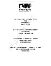 RV Products 8000 Série Instructions D'installation