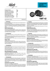 Blaupunkt Velocity VMT 42 Instructions De Montage