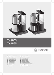 Bosch TKA865 Notice D'utilisation