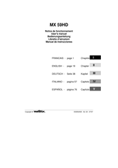 Metrix MX 59HD Notice De Fonctionnement