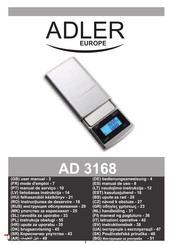 Adler europe AD 3168 Mode D'emploi