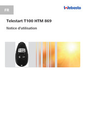 Ebasto Telestart T100 HTM 869 Notice D'utilisation