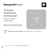 Honeywell Home T5 Smart Guide D'installation Rapide