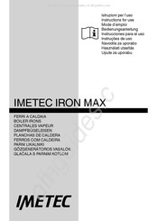 Imetec IRON MAX Mode D'emploi