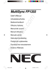 NEC MultiSync FP1355 Manuel Utilisateur