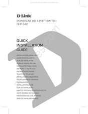 D-Link DHP-342 Guide D'installation