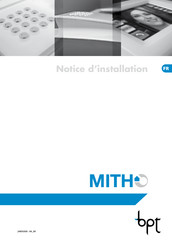 Bpt MITHO Notice D'installation