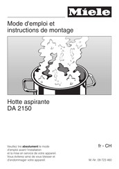 Miele DA 2150 Mode D'emploi Et Instructions De Montage