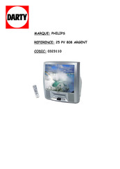 Philips 25PV808 Mode D'emploi