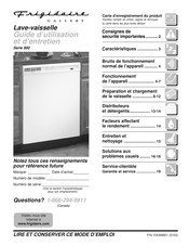 Frigidaire 900 Série Guide D'utilisation Et D'entretien