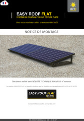 IRFTS EASY ROOF FLAT Notice De Montage