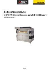 Nordcap MORETTI S100E Bakery Manuel D'instructions